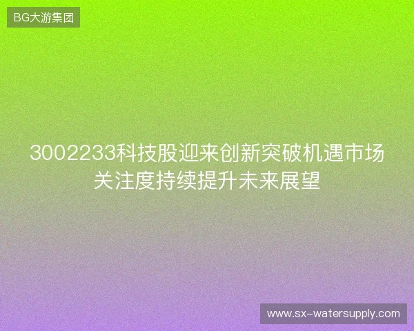 3002233科技股迎来创新突破机遇市场关注度持续提升未来展望